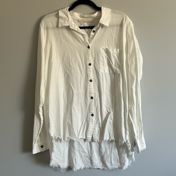 Distressed Collared Button down shirt - Picture 1 of 1